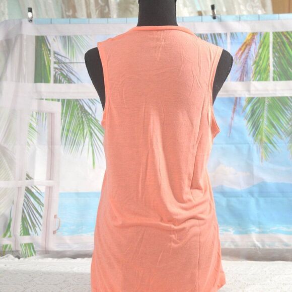 2/$15 Fifth Sun Beach Chic Orange Tank Top Size Large New without Tags BUNDLE - Picture 2 of 3